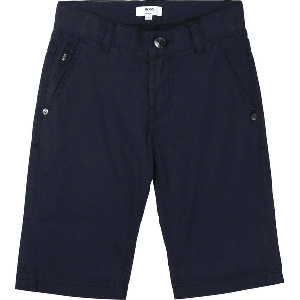 Mersey Sports - Hugo Boss Boy's Shorts Chino Style Navy J24629 849