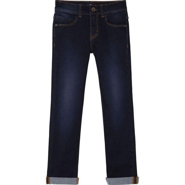 Mersey Sports - Hugo Boss Boys Jeans Adjustable Slim Fit Dark Navy J24728 Z29