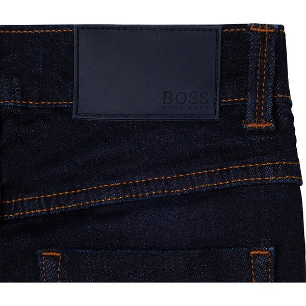 Mersey Sports - Hugo Boss Boys Jeans Adjustable Slim Fit Dark Navy J24728 Z29