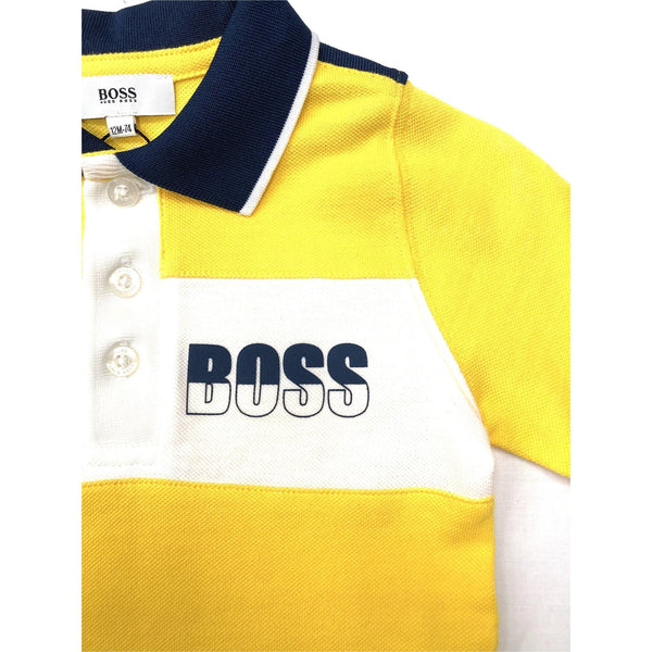 Mersey Sports - Hugo Boss Infants Polo Shirt Yellow J05659 520