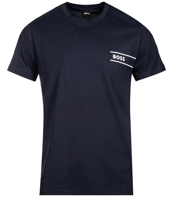 Mersey Sports - Hugo Boss Mens T-Shirt RN 24 Navy/White 50469154 405
