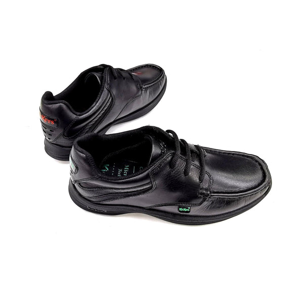 Mersey Sports - Kickers Juniors Shoes Reasan Lace Black 1-12819