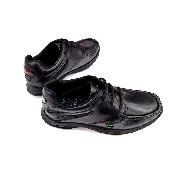 Mersey Sports - Kickers Juniors Shoes Reasan Lace Black 1-12820