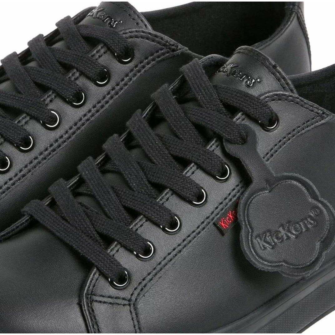 Kickers Unisex Shoes Tovni Lacer Leather Black 1 14728