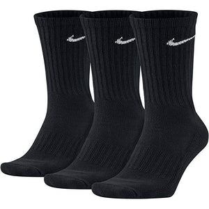 Mersey Sports - Nike Accessories Adults Socks 3 Pack Cushioned Black SX4508 001