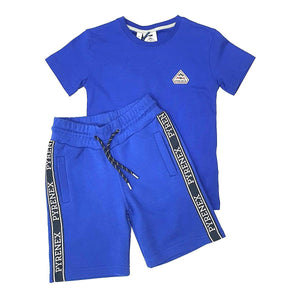 Mersey Sports - Pyrenex Boys 2Pc Shorts & T-Shirt Set Dark Blue HBR001P4229 Arty