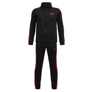 Mersey Sports - Under Armour Boys Tracksuit Full Zip Black/Red 1363290 002